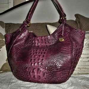 Brahmin Jacqueline Port Leather Hobo